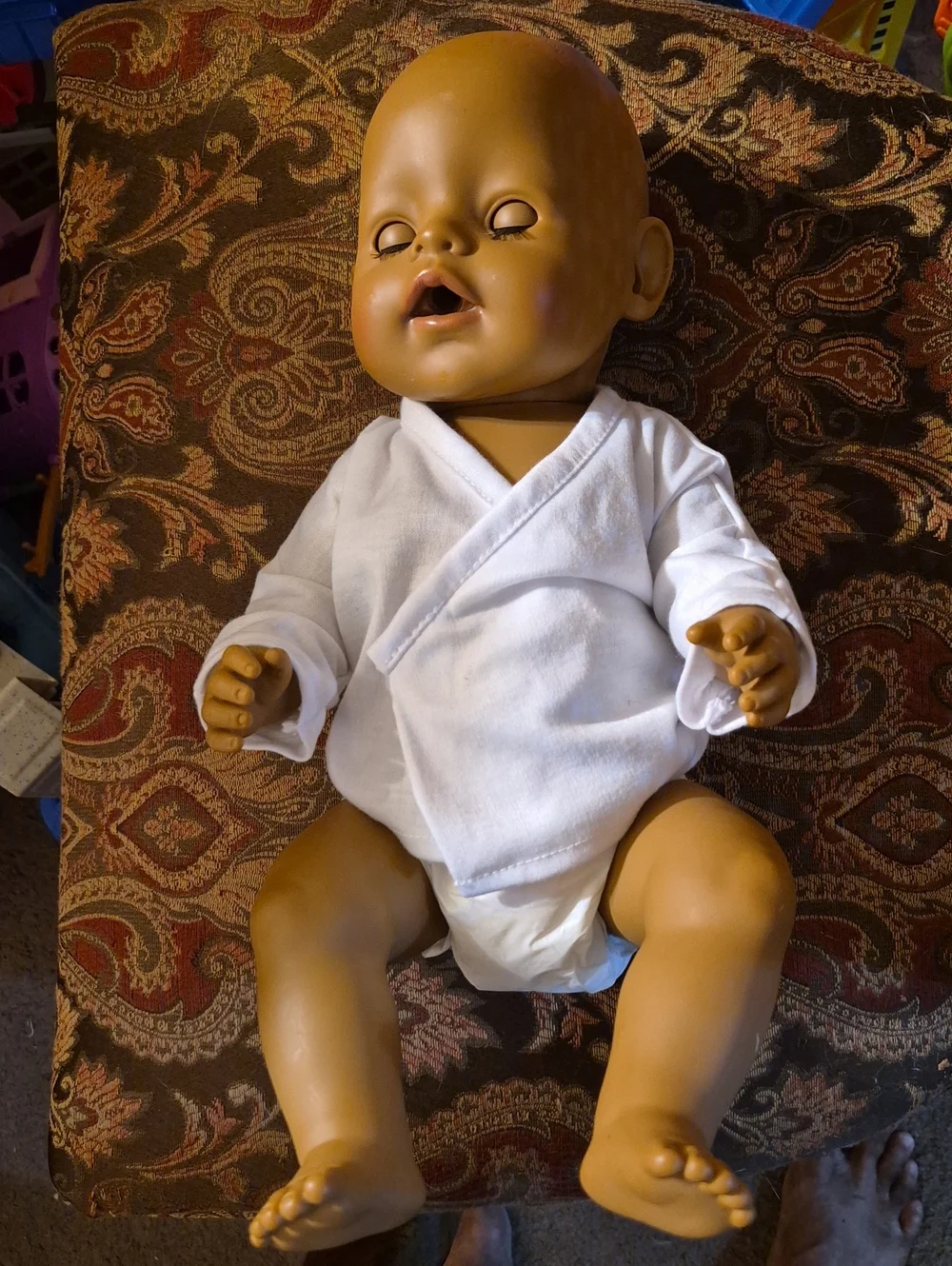 Drink-Wet Baby Doll With Bathtub
